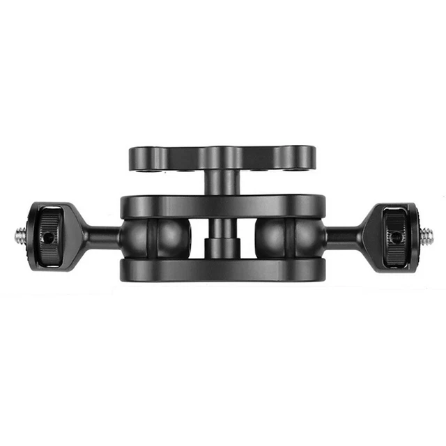 Adattatore testa a sfera braccio morsetto granchio montaggio 3/8 fotocamera monitor campo luce S M1O4 2