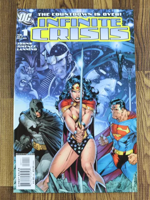 2005 DC Comics Infinite Crisis #1 Wonder Woman Batman Superman VF+/NM