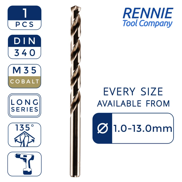 Punta Per Metallo Hss-r In Set Set 10 Pz (da Mm 1-10) - Leroy