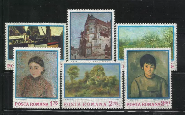 RUMANIA . Año: 1973. Tema: ARTE. PINTURAS.