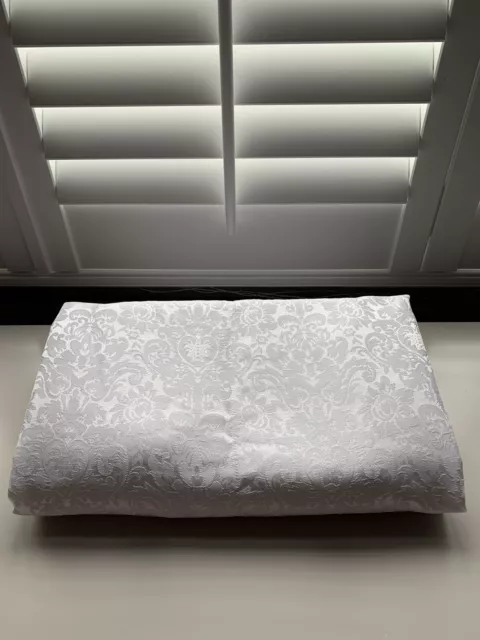 Nuevo *Homebase* 175 X 230 Cm Precio De Venta Sugerido Por El Fabricante £30 Blanco Floral Jacquard Lugar Oblongo 8-10