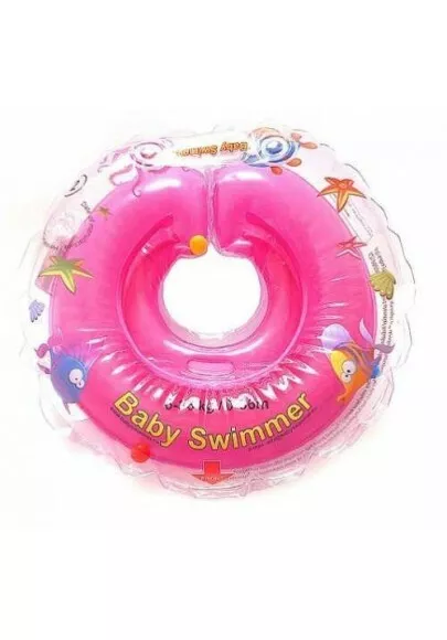 Original BabySwimmer Schwimmring Rosa ab 6 Monate bis 3 Baby Schwimmhilfe