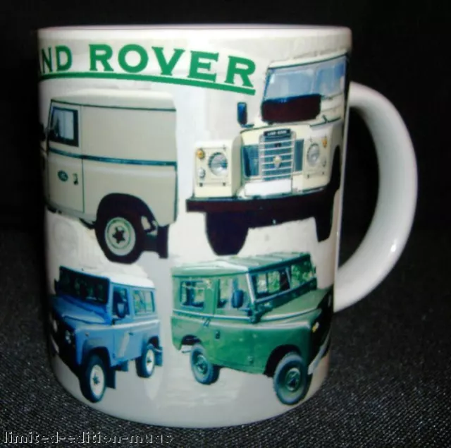 Land Rover Defender Classic Car Mug.series 2. Limited Edition Design