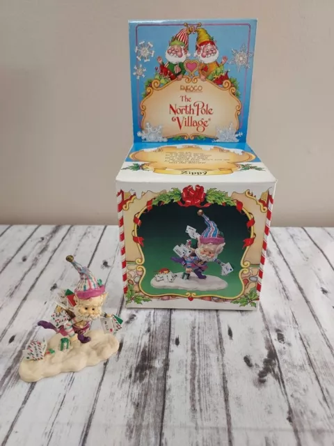 Enesco The North Pole Village Zippy 830402 Sandi Zimnicki 1990 With Box