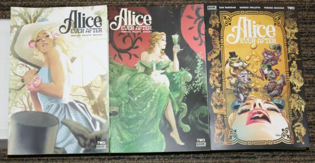 BOOM! Alice Ever After #2 THREE COVER SET - Panosian, Marini & Adam Hughes FOC
