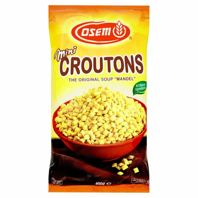 Osem Kasher Mini Crostini di Pane 400g Zuppa Mandels Mandel
