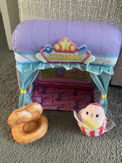 Squishmallows Squishville Cinema Set With Figure And Accessories