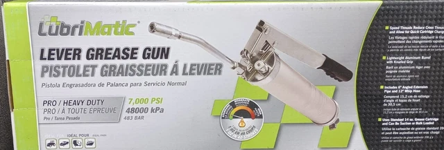 Lubrimatic Lever Grease Gun Pro/Heavy Duty (7000psi)  NEW
