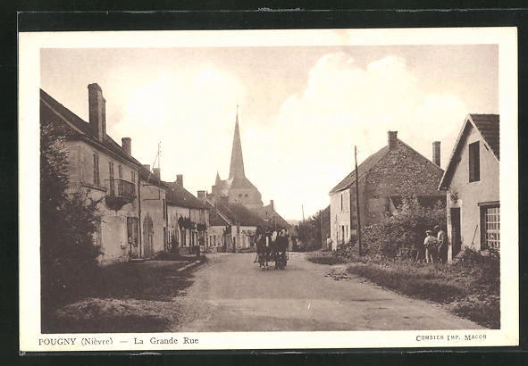 CPA Pougny, la Grande Rue