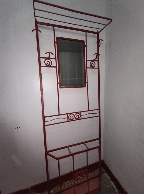 Porte manteau mural en fer forgé XX sècle Hauteur:1,75 cm | eBay