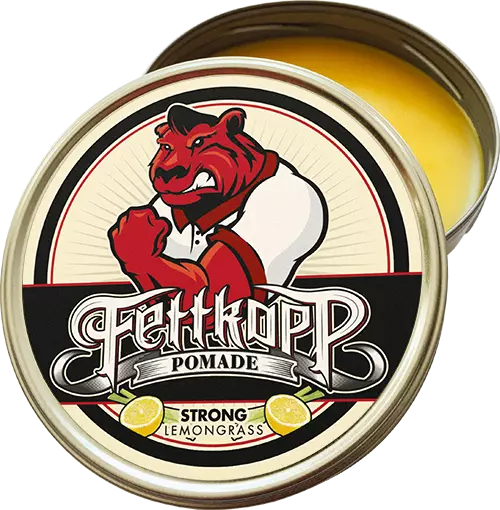 Fettkopp Pomade Strong CLASSIC- Zitronengras/Lemongras - firm hold