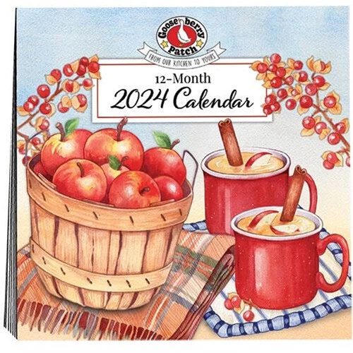 GOOSEBERRY PATCH 2024 Wall Calendar Monthly Recipes and Seasonal