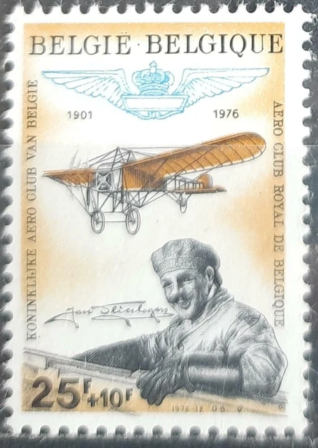 130.BELGIUM 1976 Briefmarke Luftfahrt, Flugzeuge. MNH