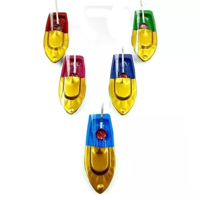 (Pack of 5) Tin Pop Pop Putt Putt Steam Boat Toy, Multi Color Free Shipping