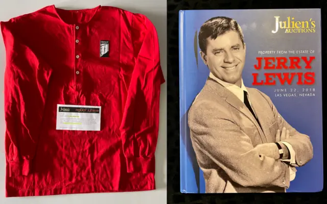 JERRY LEWIS Worn / Owned red Henley from his Clown Wardrobe JULIEN'S AUCTIONS