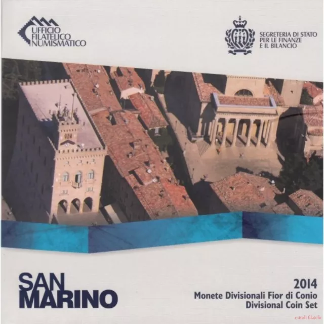 San Marino, Saint Marin, San Marin 2014. Cartera Blister Euroset Oficial Bu Sc.