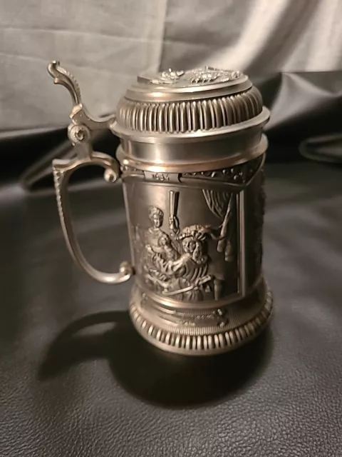 WMF Zinn Bierkrug Becher Humpen Beer Mug Bar Der Fröhliche Trinker Frans Hals 3