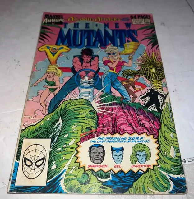 The New Mutants Annual Atlantis Attacks #5 Comic Book Marvel Comics 1989