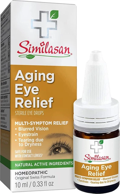 Alivio ocular del envejecimiento de Similasan, paquete de 2 de 0,33 oz