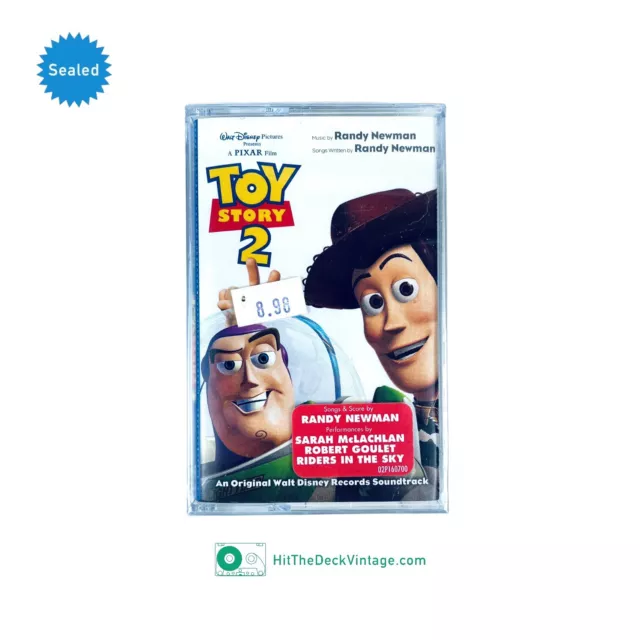 TOY STORY 2 Soundtrack Cassette Tape Disney 1999 w/ Hype Randy Newman ...