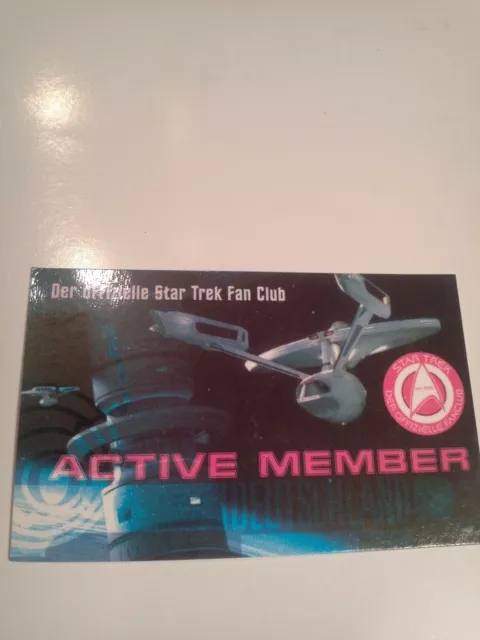 "Star Trek Active Member Card di ""Fan Club ufficiale di Star Trek"