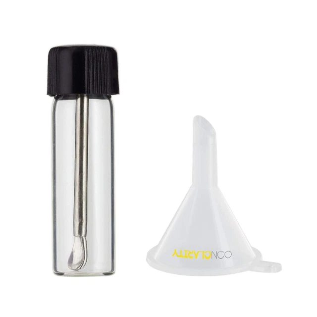 Premium 1.5g Black Safety Mixing Tool e-Snuff Spice Bullet w Micro Funnel