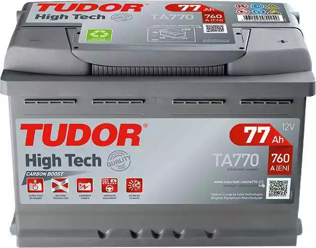 Batterie HIGH TECH TUDOR TA754 12V 75Ah 630A