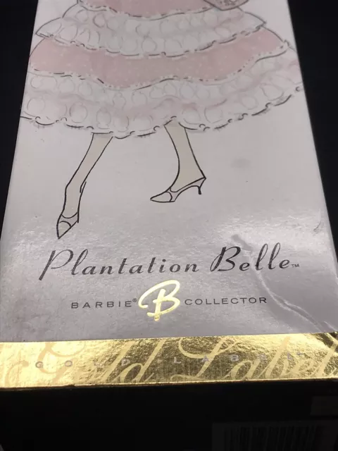Barbie Sammler Fanclub exkl. Plantage Belle Gold Etikett Puppe C3828 Leerbox 2