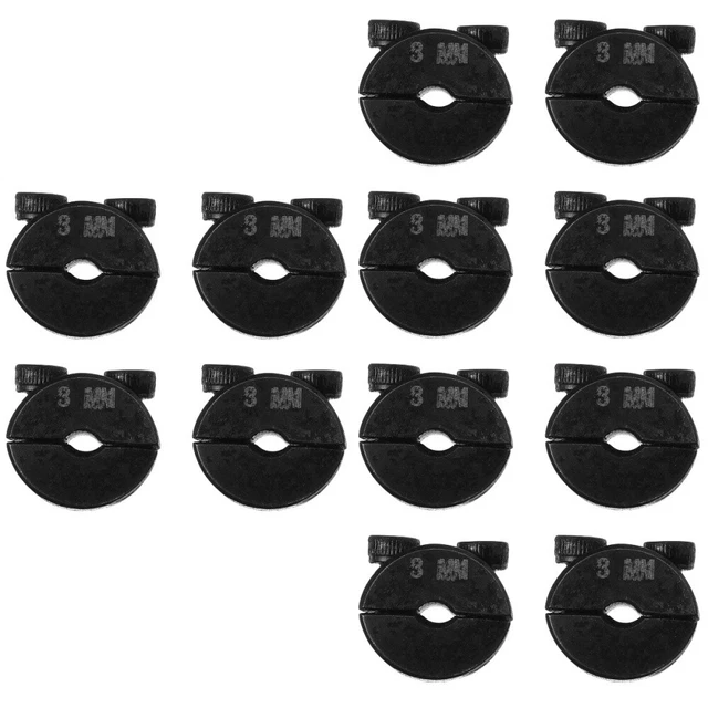 12 pz anello fisso colletto albero colletto gambo diviso doppio