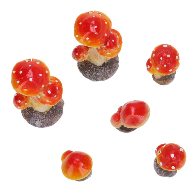 6 piezas micro decoraciones en miniatura para decoración de cupcakes