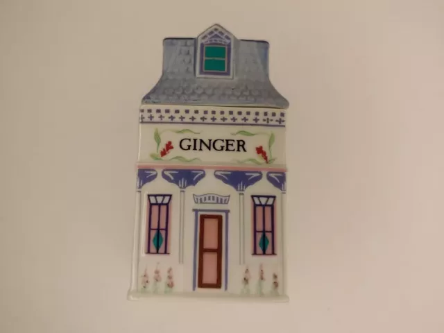 1989 The Lenox Spice Village House Ginger Porcelain Container Kitchen Pantry