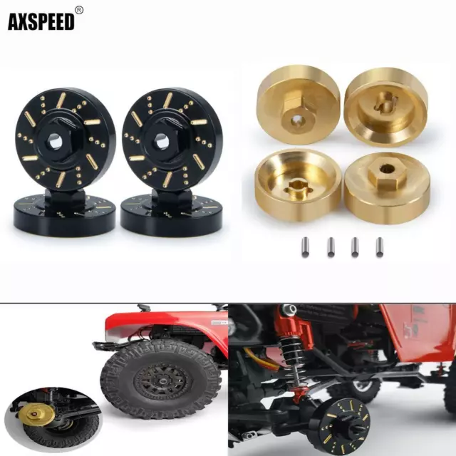 AXSPEED Messing Sechskant Adapter Gegengewicht für RC1:24 Axial scx24 Model Car