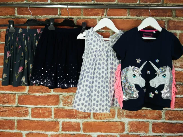 GIRLS BUNDLE AGE 4-5 YEARS JOHN LEWIS NEXT etc TOP T-SHIRT SKIRT KIDS SET 110CM
