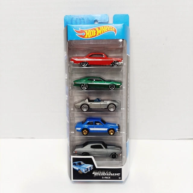 Hot Wheels Fast & Furious 5 Pack 2018 Grand Torino, Roadster, Chevelle SS GGH46