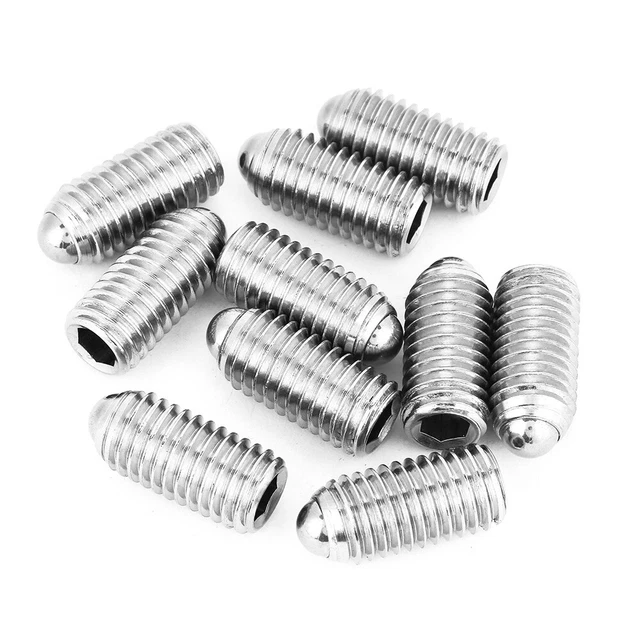 10pcs M12 In Acciaio Inox Filettatura Esagonale Primavera Palla Vite A Stantuffo