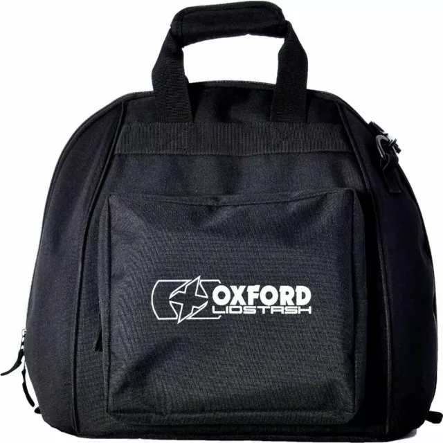 Oxford Motorcycle Motorbike Lidstash Deluxe Helmet Carrier Bag Black OL260