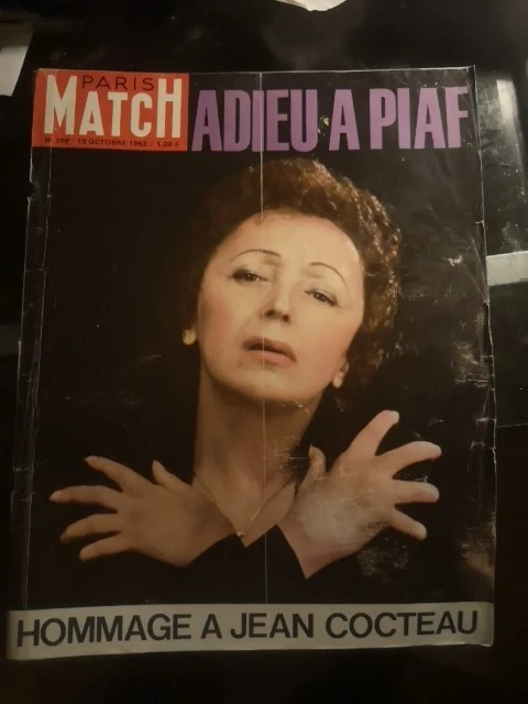 PARIS MATCH N°759 26/10/63 Edith Piaf Maroc-Algerie De Gaulle Autoroute Cocteau EUR 5,00