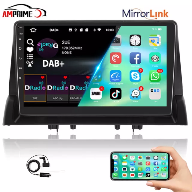 32GB Android 13 DSP Autoradio WIFI GPS Navi RDS Für Mazda 6 GG GY 2004-2015 +DAB