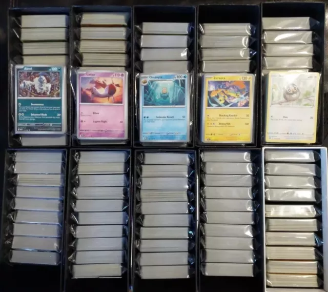 1000 Pokemon Card Bulk Lot Common Uncommon, No Energies/Trainers NM/LP