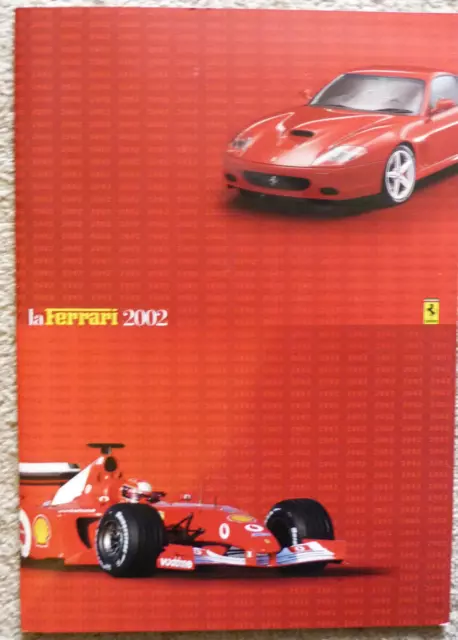 La Ferrari 2001 brochure 360 Modena Spider Challenge GT 550 Maranello 456M GT/A
