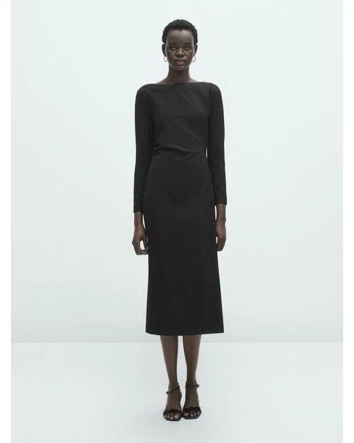 sachin and babi light blue dress Women's Dresses Massimo Dutti Cocktail Dresses Massimo Dutti Women's  Black Mini Dress Fully Lined Sz main image 0