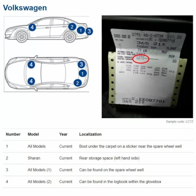 T8T COPPER BRONZE #N A Lackstift für VW VOLKSWAGEN LT8T T6 Kratzer Stift Lackre 3