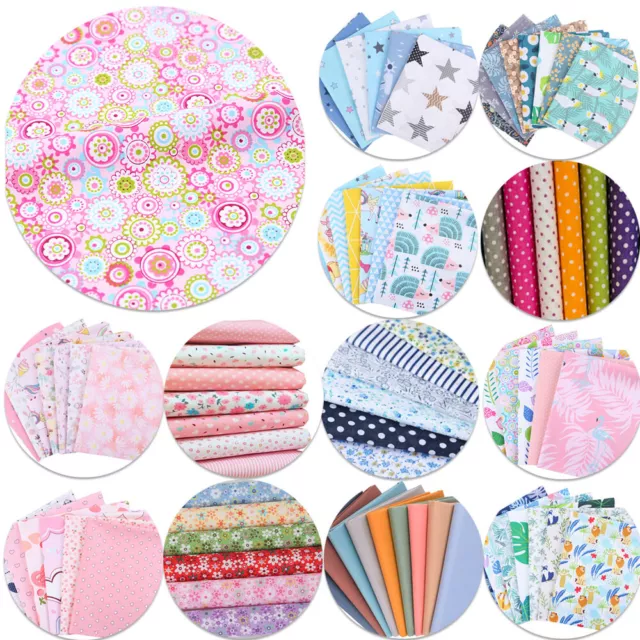 10"Squares Bundles Packs Patchwork Cotton Fabric DIY Sewing Quilting Fat Quarter