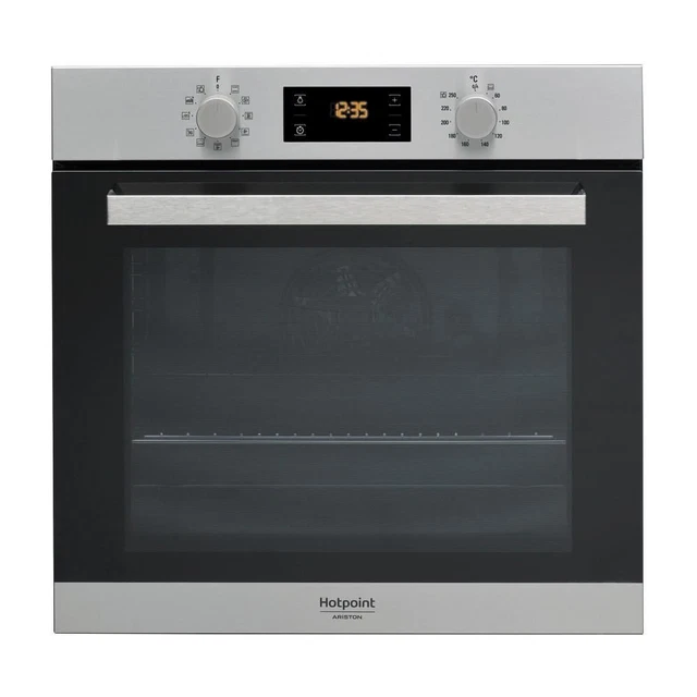 Hotpoint FA3 841 H IX HA 71 L 2900 W A+ Noir, Acier inoxydable