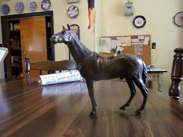 Austria Metal Austrian Bronze Horse Painted Large Rare Size!