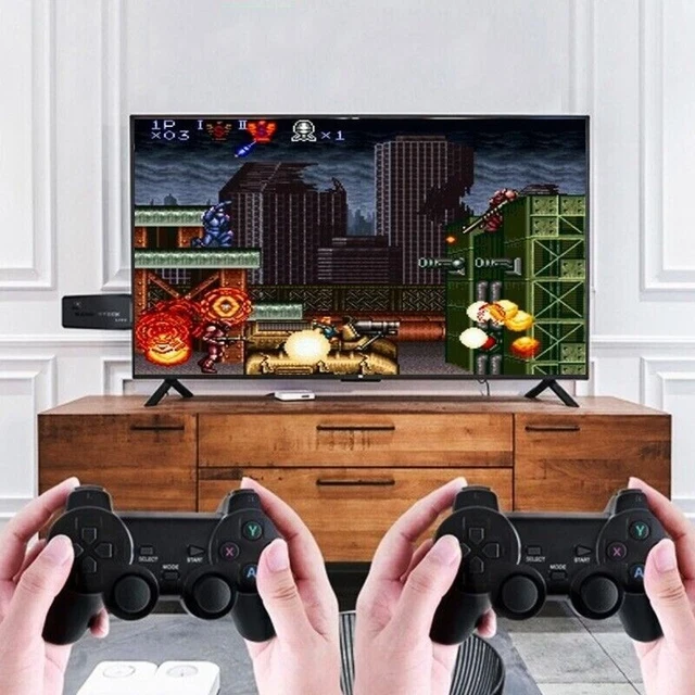 Console De Jeu Rétro M8 - 20000 Jeux Intégrés, Sortie HDMI 4K, Avec 2 Manettes Sans Fil, Cadeau Idéal (128 Go)