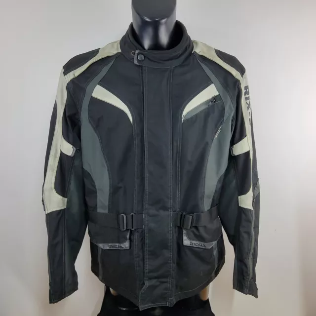 Richa Rix-2 Textile Motorcycle Jacket Black Waterproof Mens Size Xl Xxl 3Xl