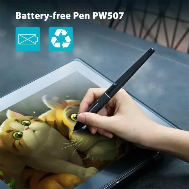 PW507 Battery-free Pen Stylus 8192 For HUION KAMVAS 16 12/Pro Pro New O4Q1