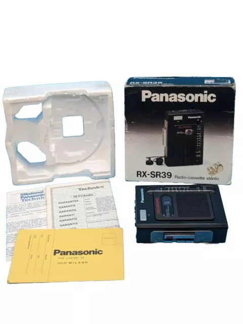 Walkman Panasonic RX-SR39 Stereo Radio Cassette Recorder mit Radio - AM/FM Retro