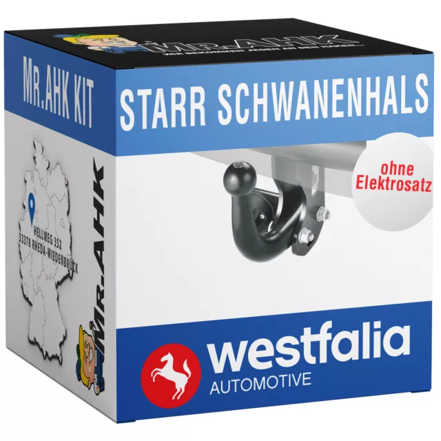 Für Renault Captur 13-19 Anhängerkupplung starr von Westfalia mit ABE EBA
